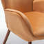 Fauteuil à oreilles Mid-Century moderne capitonné-1673436089