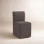 Chaise rembourrée avec roulettes Mendy-98676064