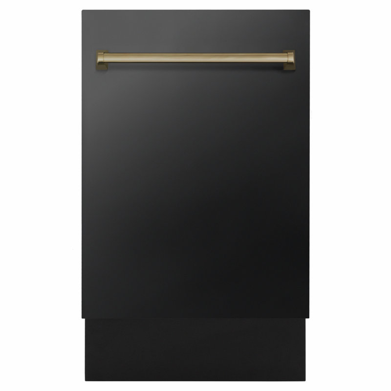 ZLINE 18" 15 dBA Top Control Dishwasher, Champagne Bronze