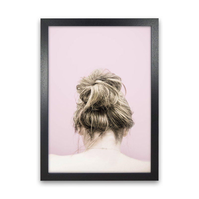 Pink Francesca by Victoria Frost - Print, 63cm H x 46cm W x 3cm D, Black Framed