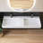 54'' Wall Mounted Double Bathroom Sink Solid Surface Rectangular Bathroom Sink