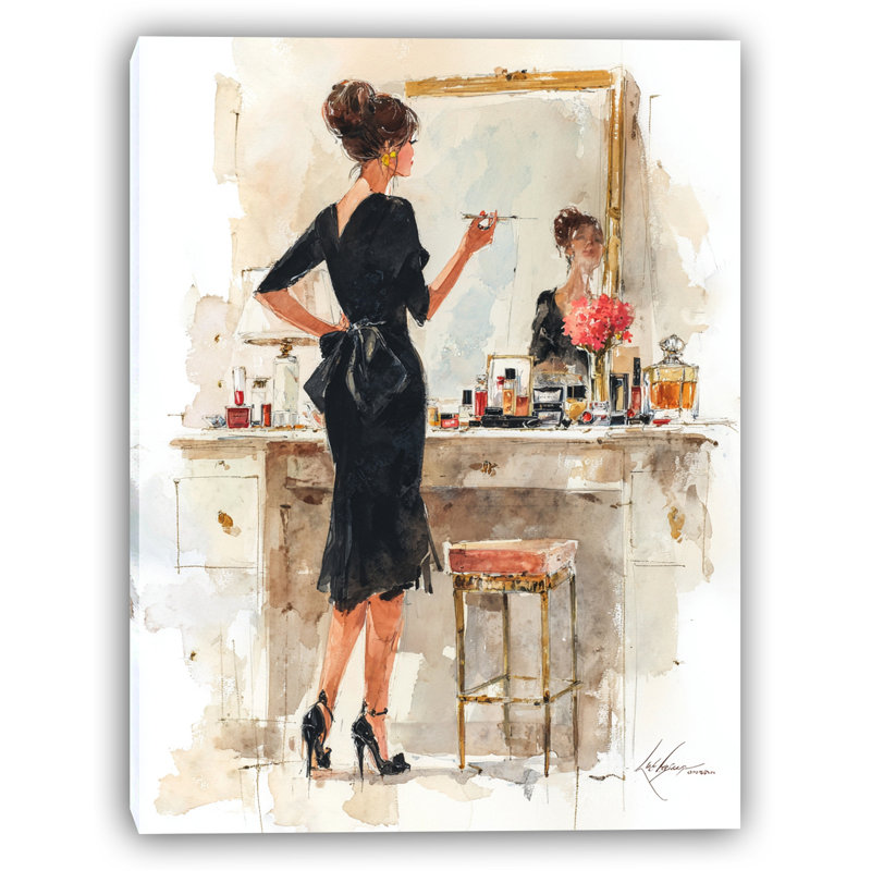 «Golden Reflection», art mural sur toile tendue, H 36 po x l 24 po