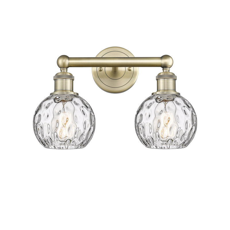 Éclairage pour meuble-lavabo de salle de bain 15 lumières Cambria, Laiton antique
