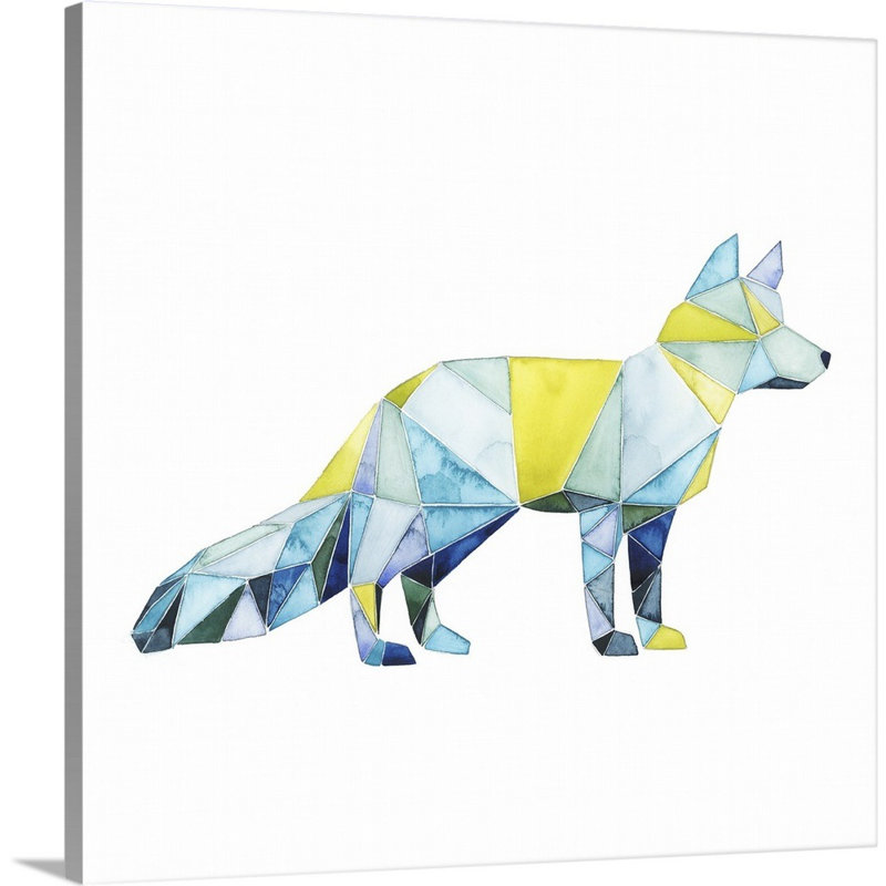 Art sur toile Cartaya Geo Animal IV, Toile tendue, H 36 po x l 36 po x P 1,25 po