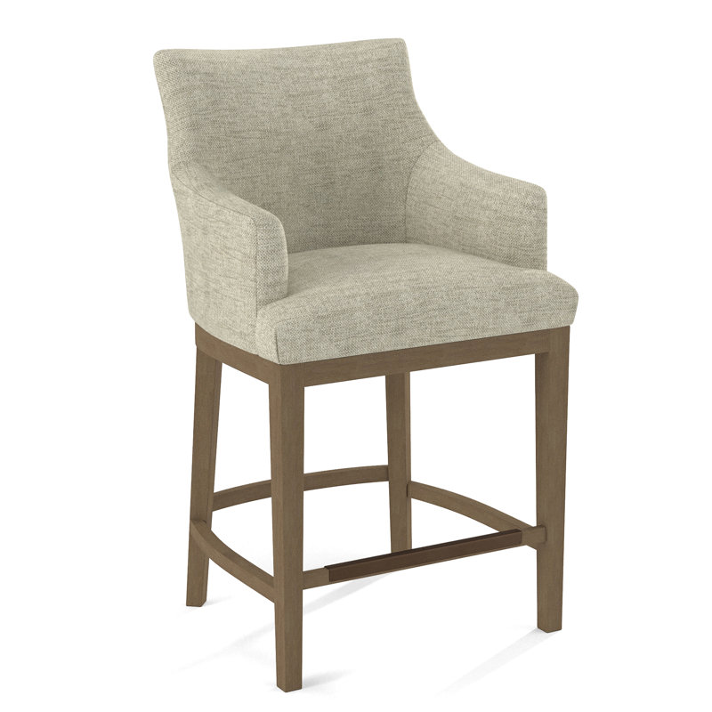 Upholstered Counter Stool, Weathered Gray, 61558-61