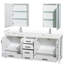 Sheffield 80" Bathroom Vanity Set with Mirror and Medicine Cabinet-59388393-59388394