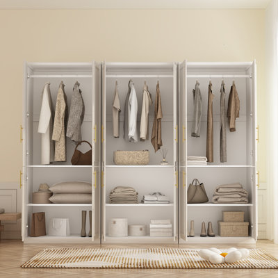 Système d'organisation 3 pièces avec tablettes