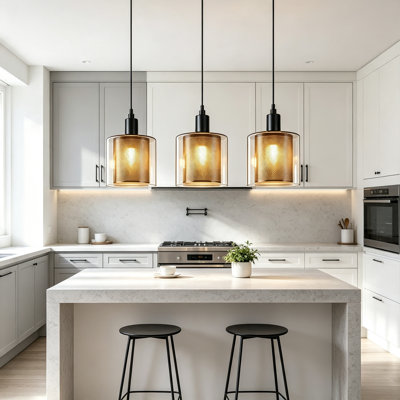 Allias 3‑Light Kitchen Island Pendant
