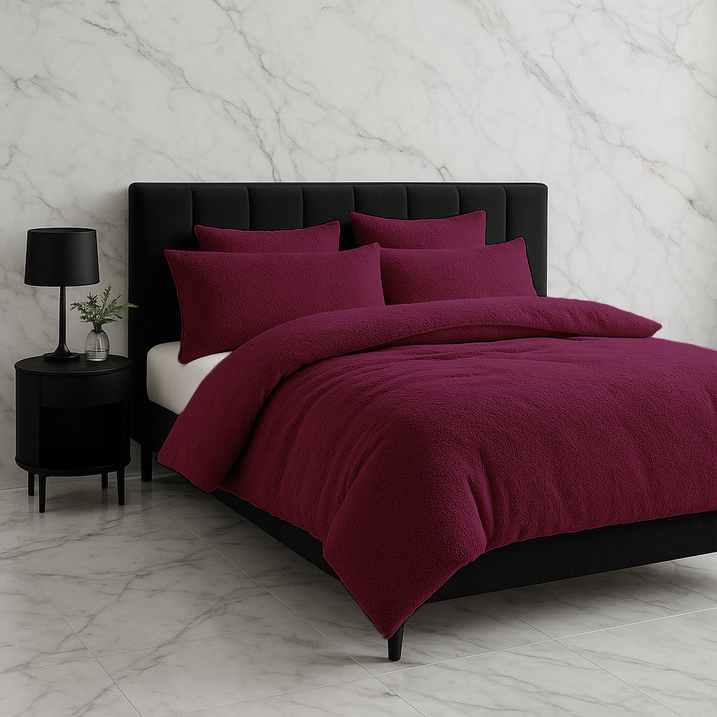 No Pattern Duvet Cover Set with Pillowcases Included