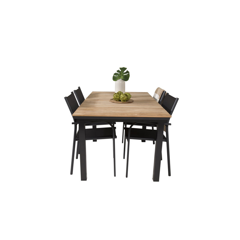 Anoki 4 - Person Patio Dining Set with Extendable Rectangular Table