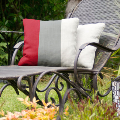 Striped Outdoor Reversible Throw Pillow