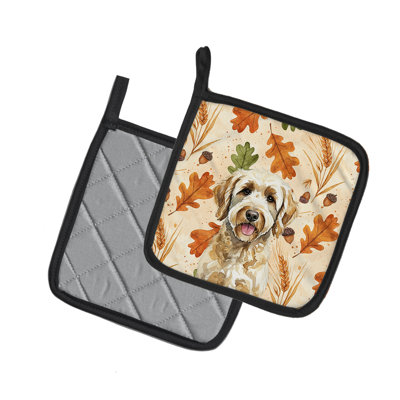 Paire de porte-casseroles Labradoodle Heirloom Fall
