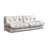 White Polyester Standard Sofa cushion Loveseat