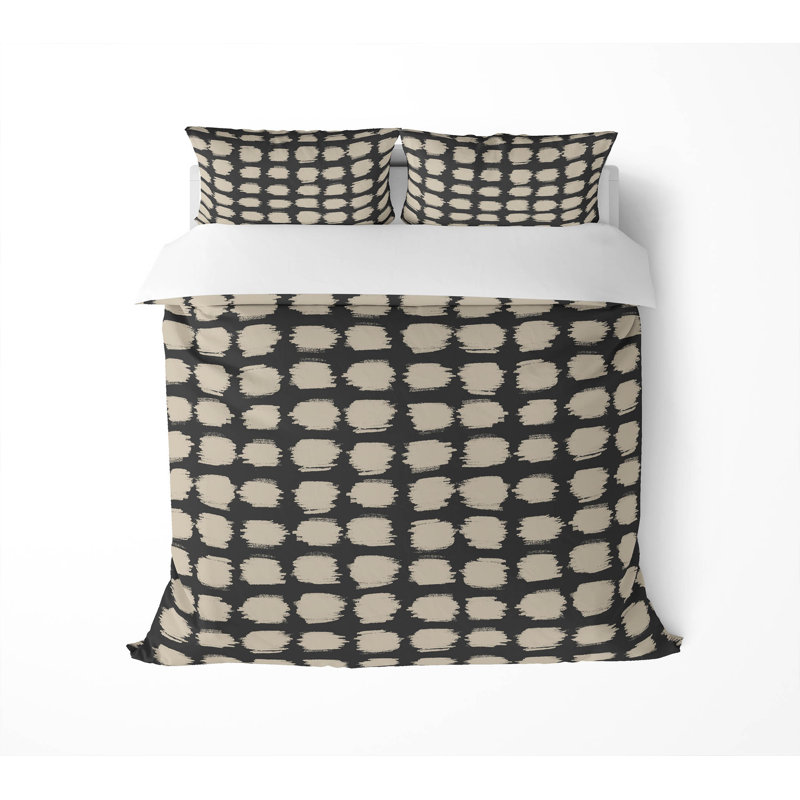 Ensemble d'édredon léger tacheté, Gris anthracite, Édredon très grand + 2 taies décoratives très 
