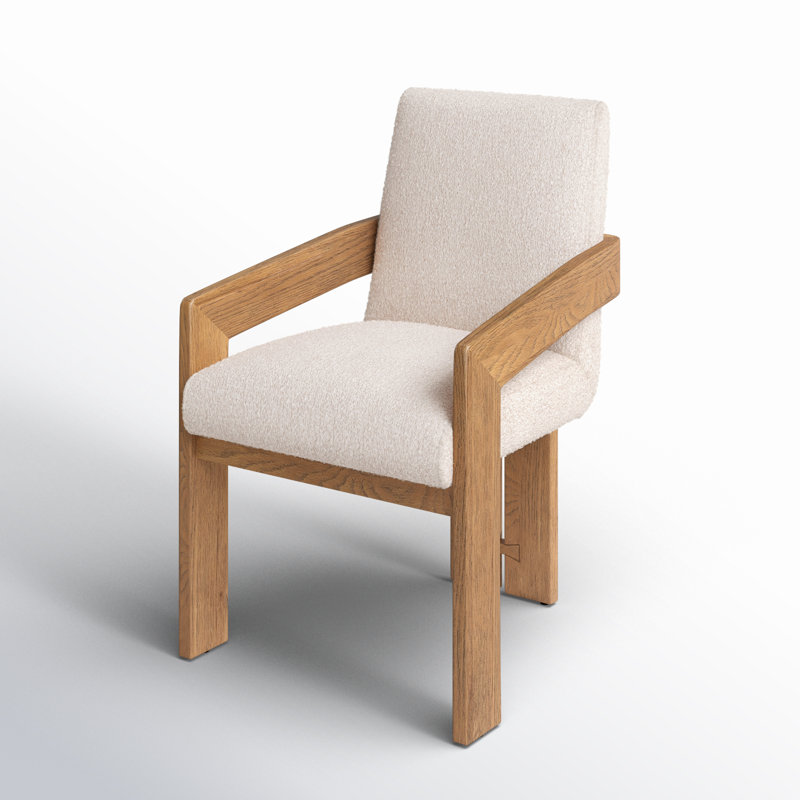 Roxy Dining Armchair, Gibson Black, Cream/Light Brown, Cream/Light Brown_2