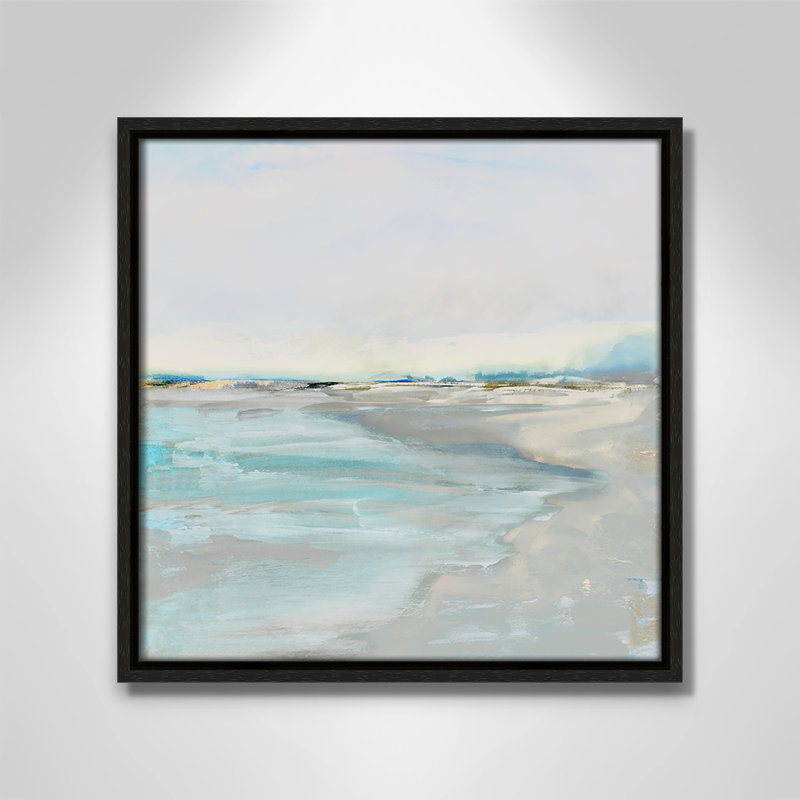 Inlet at Dusk - Square Version Print par Val Rhodes, H 13,5 po x l 13,5 po, Flottant espresso
