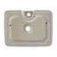 Lavabo de salle de bain rectangulaire en céramique avec installation facile