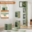 Boîte de rangement en plastique empilable sur roulettes Aarn-1081231159