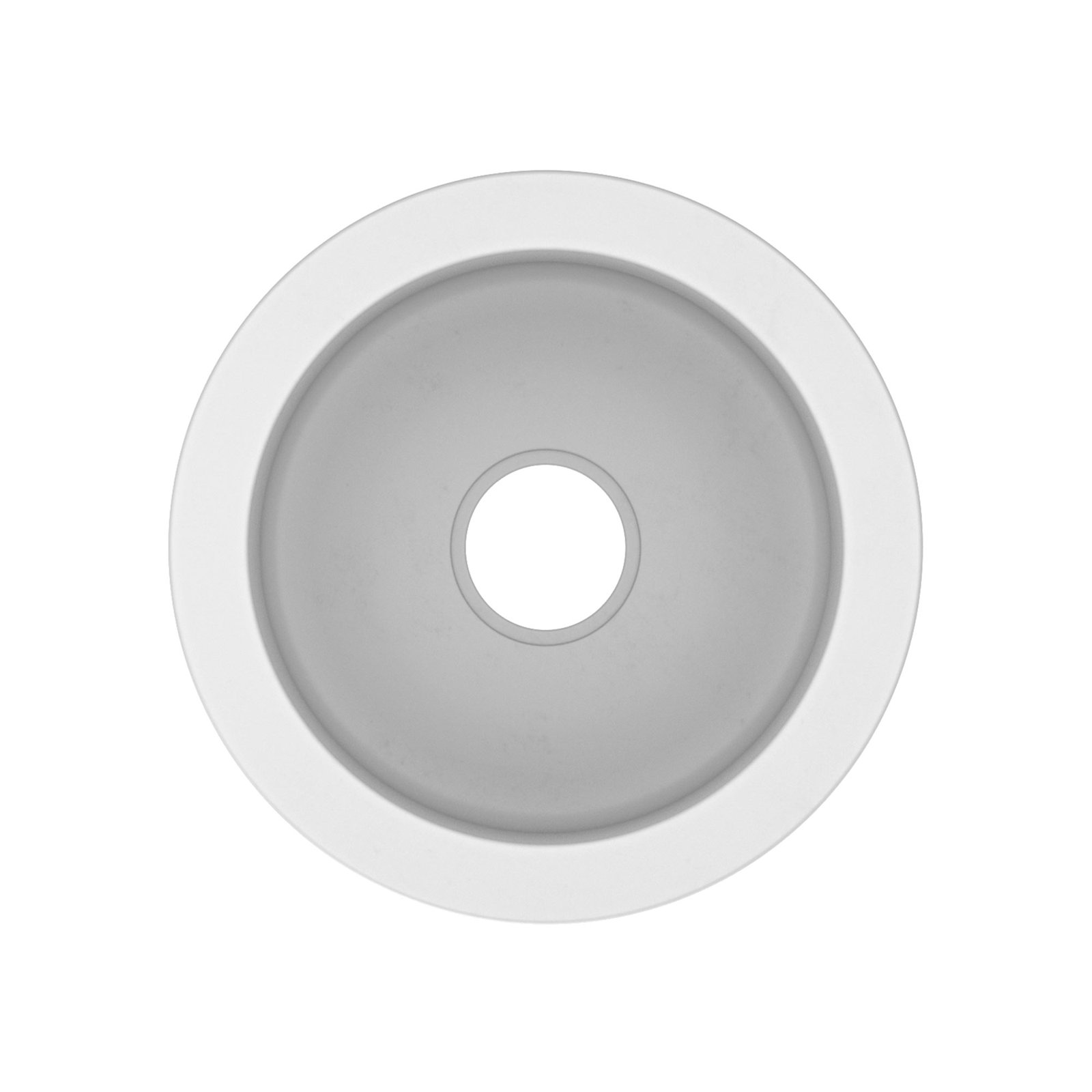 NativeStone Olivos 16" Round Bar Sink, Pearl