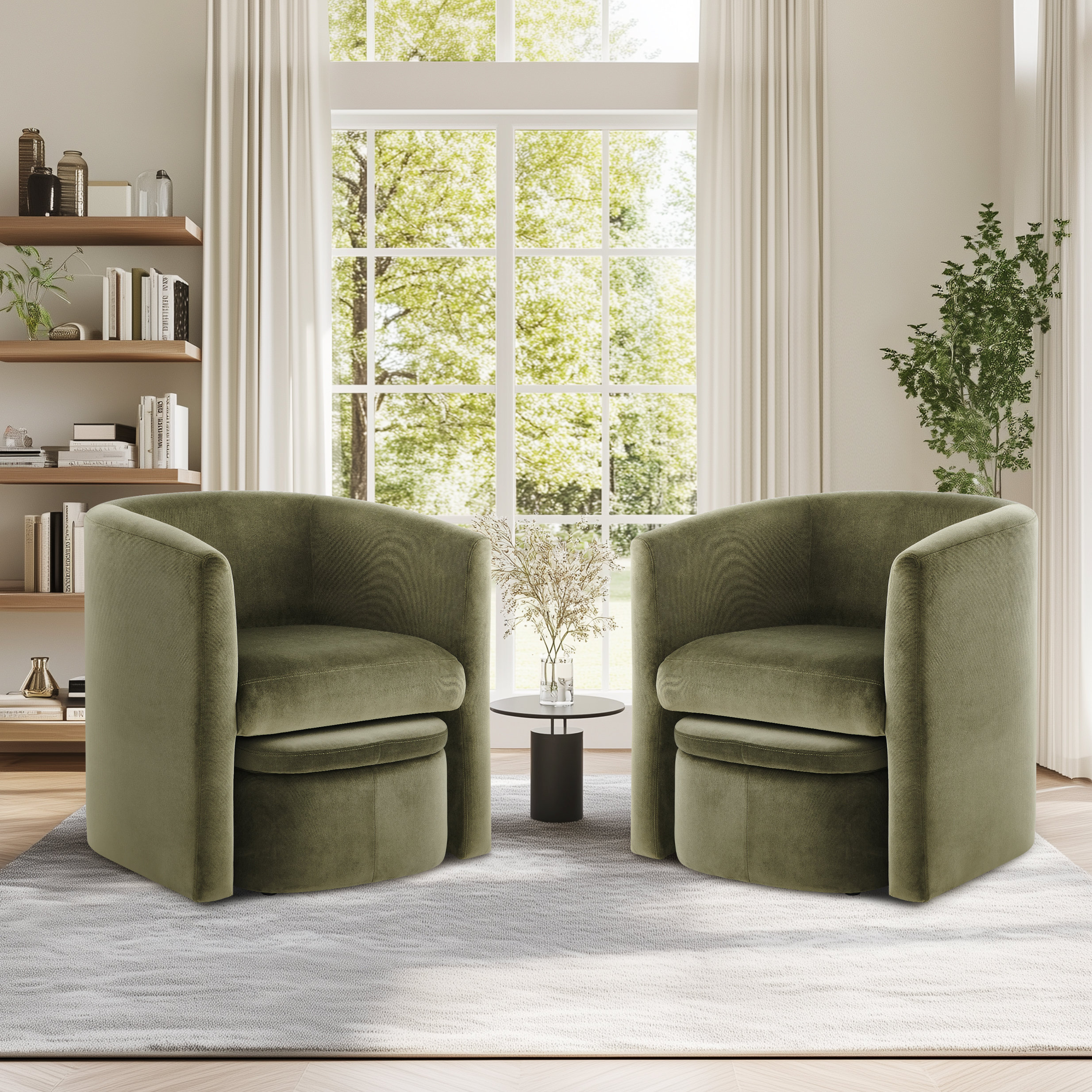 Accent Chair & Storable Ottoman Sherpa Chair w/Storage Ottoman - Plush & Space-Saving Design