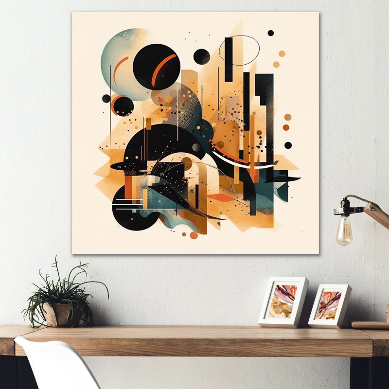 Modern Abstract Wall Decor on Metal, 36" H x 36" W x 1" D