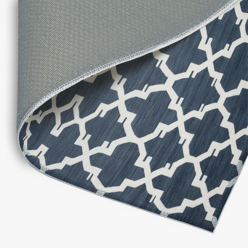 Tapis gris intérieur et extérieur Trellis, Rectangulaire 8 pi x 10 pi