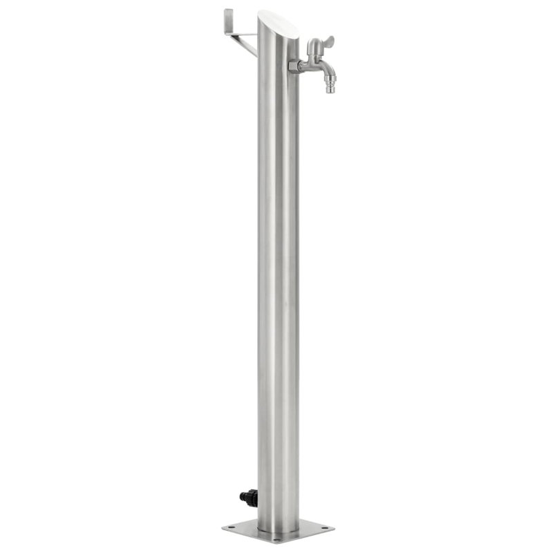 Outdoor Stainless Steel Column Fountain