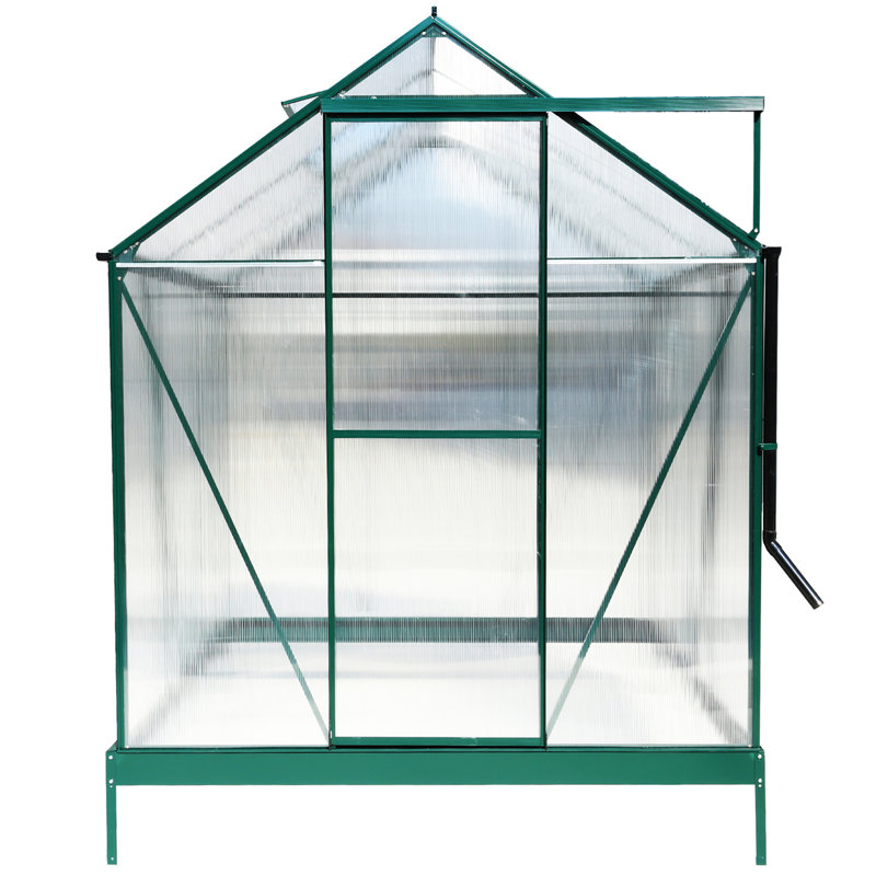 Serre en polycarbonate, 75.2", Vert