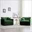 Ensemble de 2 fauteuils d'appoint, fauteuils haut de gamme en chenille, parfaits pour un confort et un style impeccables dans votre salon.-2049274769