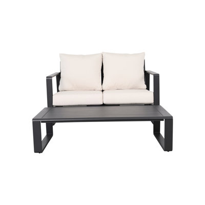Canapé double + table basse rectangulaire