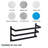 SUS 304 Stainless Steel 3-Tier Wall Mount Towel Rack With Concealed Mounting Hardware-117228005