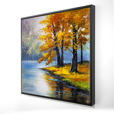 «Deux arbres au bord du lac»