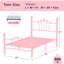 Ensemble de 2 lits plateforme en métal Amberly-1728945533