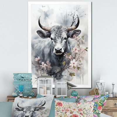 Bania, art asiatique, vache Sumi V