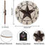 Horloge murale rustique de style campagnard Western Texas