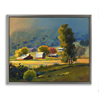  "Early Fall Farmland", art mural sur toile flottante par sri Rao