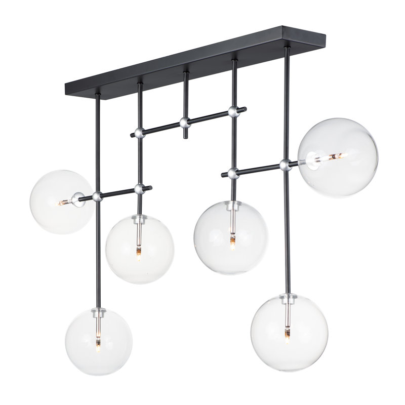 Lara 6 - Light Dimmable Chandelier