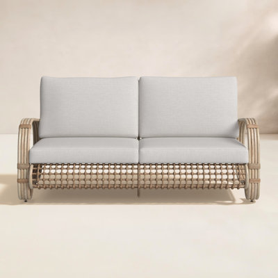 Spy 66.1'' Outdoor Loveseat with Cushions