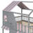 Quincy House Bunk Bed with Storage Staircase, Shelves & Playhouse Roof-129155656