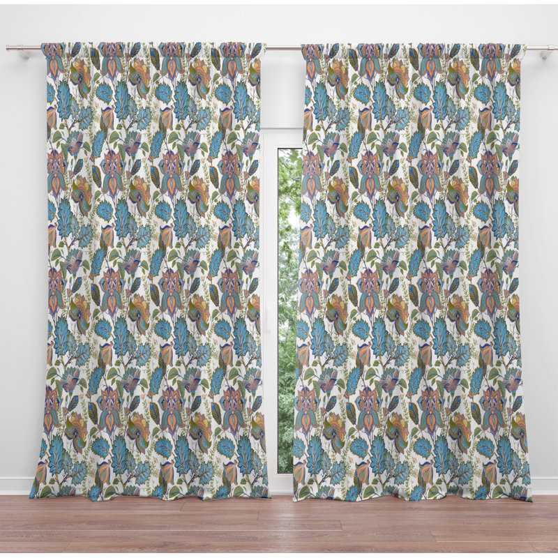 Rideau en polyester Aliki, L 40 po x L 52 po