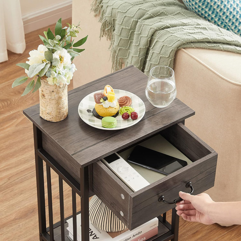 Table de bout Gefell, Gris
