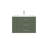 Aurilla 30 in. Single Sink Wallmount Bath Vanity with White Ceramic Countertop in Forest Green with Left Side Shelf-1895226884