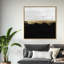 «Abstract Midway in Black and White Paint», reproduction d'art graphique sur toile tendue-66921575-23207554