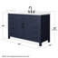 Beckett 54" Freestanding Single Bathroom Vanity with Quartz Top-690722653-690722655-690722652