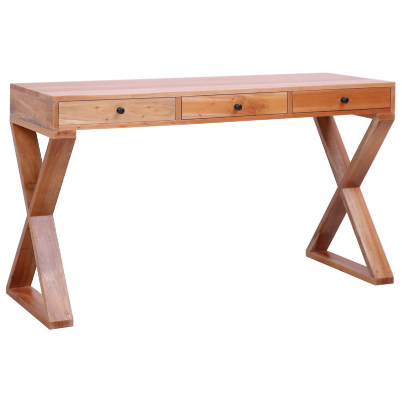 Solid Wood Writing Desk, 30.3" H x 52" W x 18.5" D