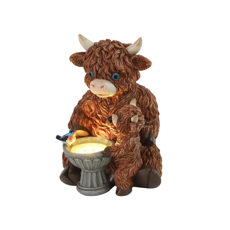 Statue de vache Math & Calf