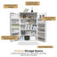 Armoire de rangement multifonctionnelle avec tablette réglable