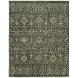 Delano Wool Striped Area Rug in Gray