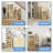 Oshiro 18 Pairs Plastic Collapsible Shoes Storage Box Easy Assembly