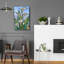 Art mural en verre épique «Stain Glass Lilies» par Rich Monet, 16 po x 24 po-1897529888